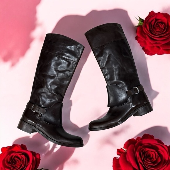 Vic Matie Harness Tall Riding Boot Espresso Brown size 36 US 6 made in Italy - Picture 7 of 13